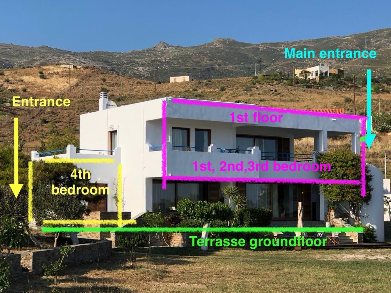 Beach House Set In A Beautiful Bay Karystos  Buitenkant foto